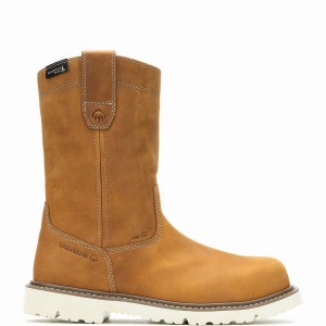 Brown Wolverine Revival Composite-Toe Work Wellington Men Boots | YMT5666UW