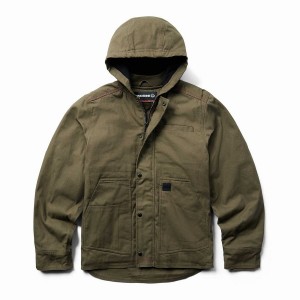 Dark Green Wolverine Guardian Cotton™ Work Men Jackets | IRS7837EF