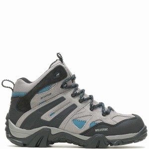 Grey Wolverine Wilderness Women Hiking Boots | ZRV8640YM