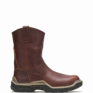 Red Brown Wolverine Raider DuraShocks® CarbonMAX® Wellington Men Boots | HWX4042WQ