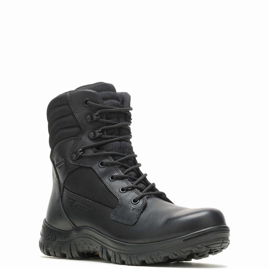 Black Wolverine Cyren Tall DRYGuard+ ™ Side Zip Women Work Boots | MET1796AQ
