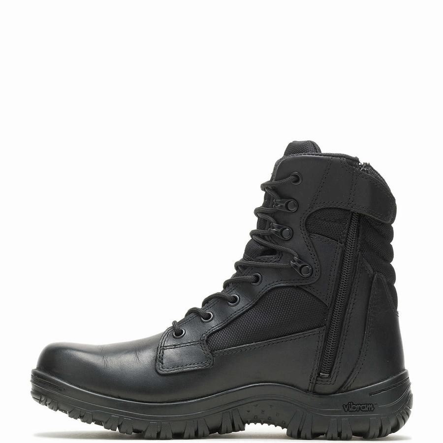Black Wolverine Cyren Tall DRYGuard+ ™ Side Zip Women Work Boots | MET1796AQ