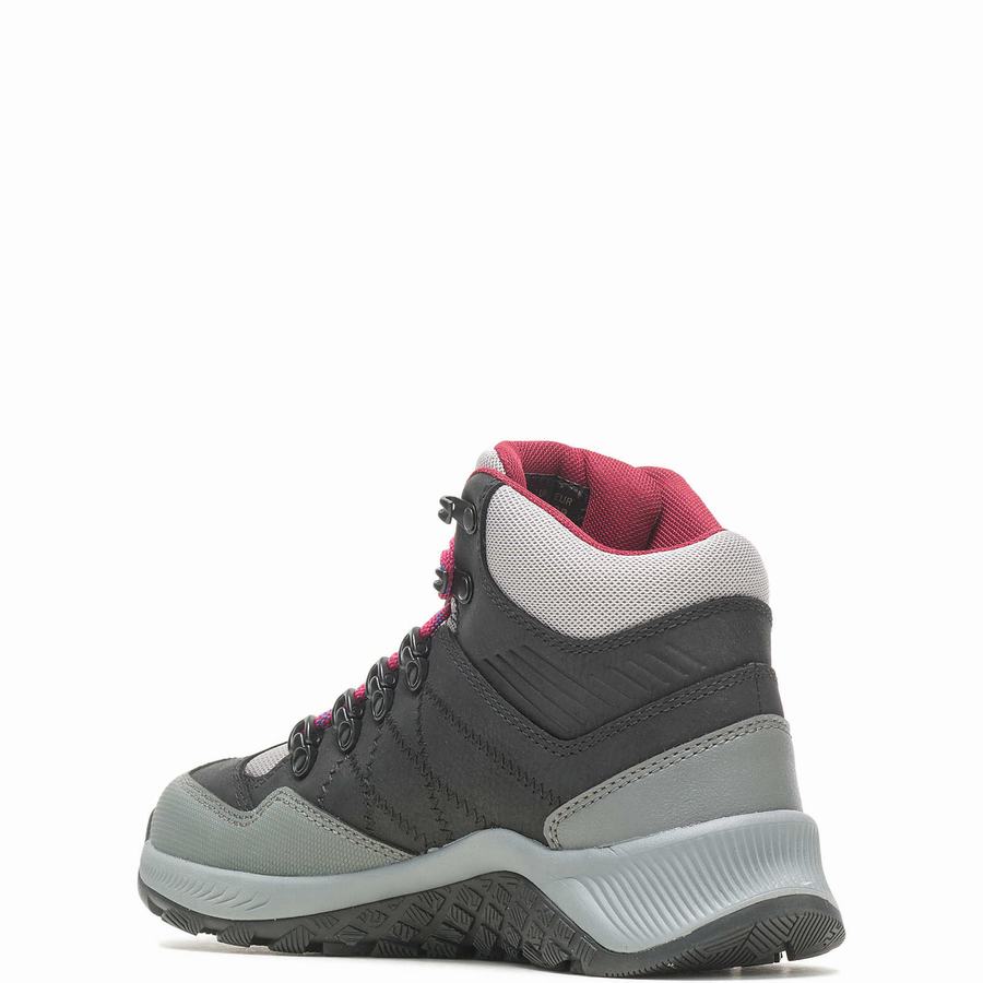 Black Wolverine Luton Waterproof Women Hiking Boots | VTF1754OH