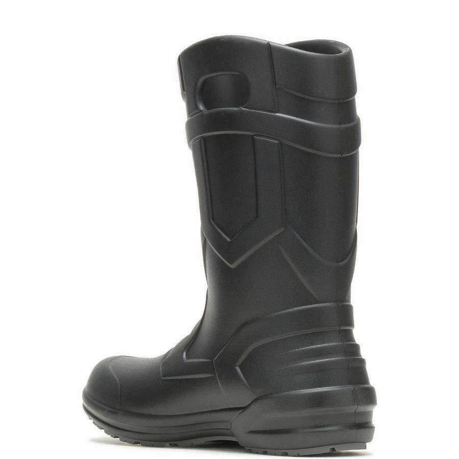 Black Wolverine Scout Injected Pull-On Wellington Men Boots | QJJ9791TR