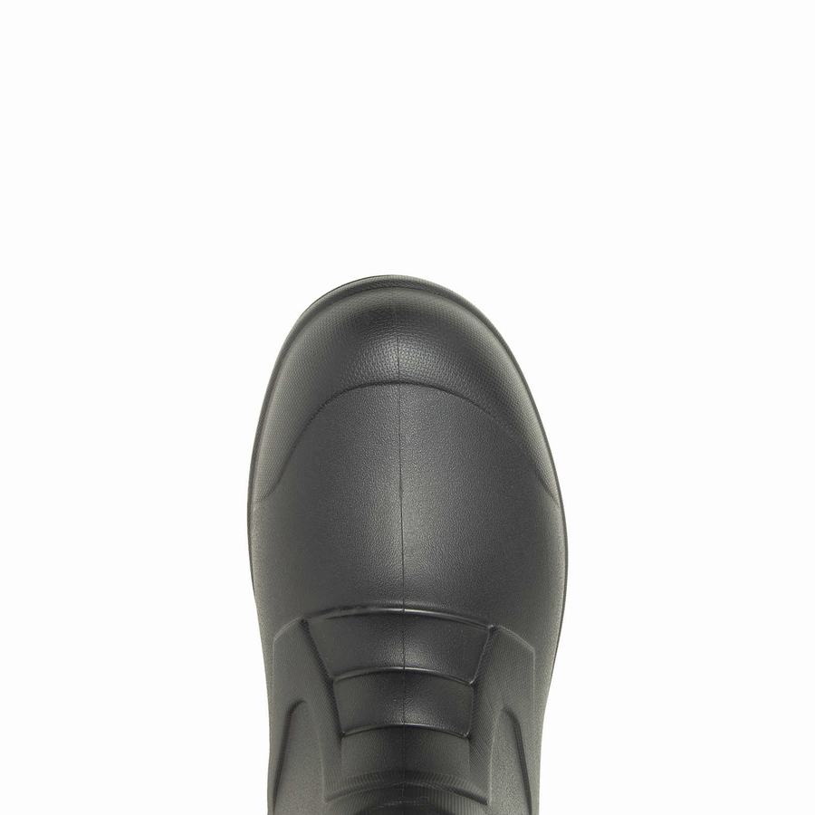Black Wolverine Scout Injected Pull-On Wellington Men Boots | QJJ9791TR
