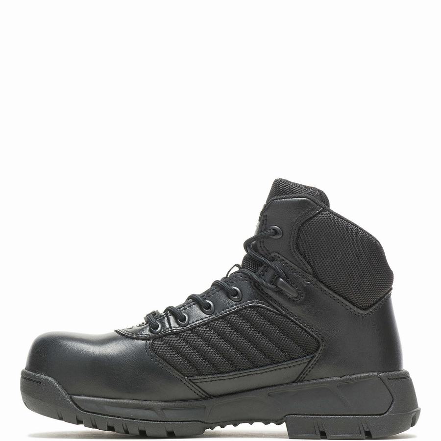 Black Wolverine Tactical Sport 2 Mid Composite Toe EH Women Work Boots | PBU7432NP