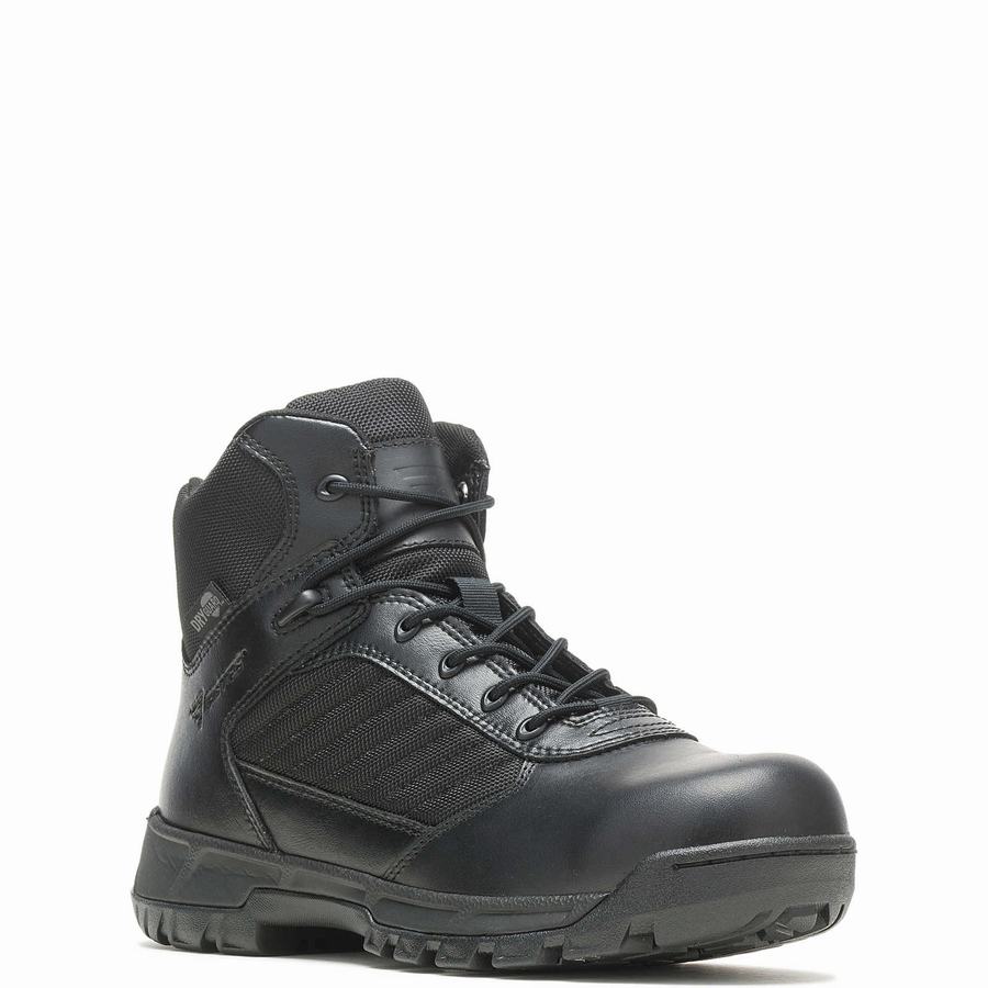 Black Wolverine Tactical Sport 2 Mid DRYGuard Women Work Boots | HSJ2952JJ