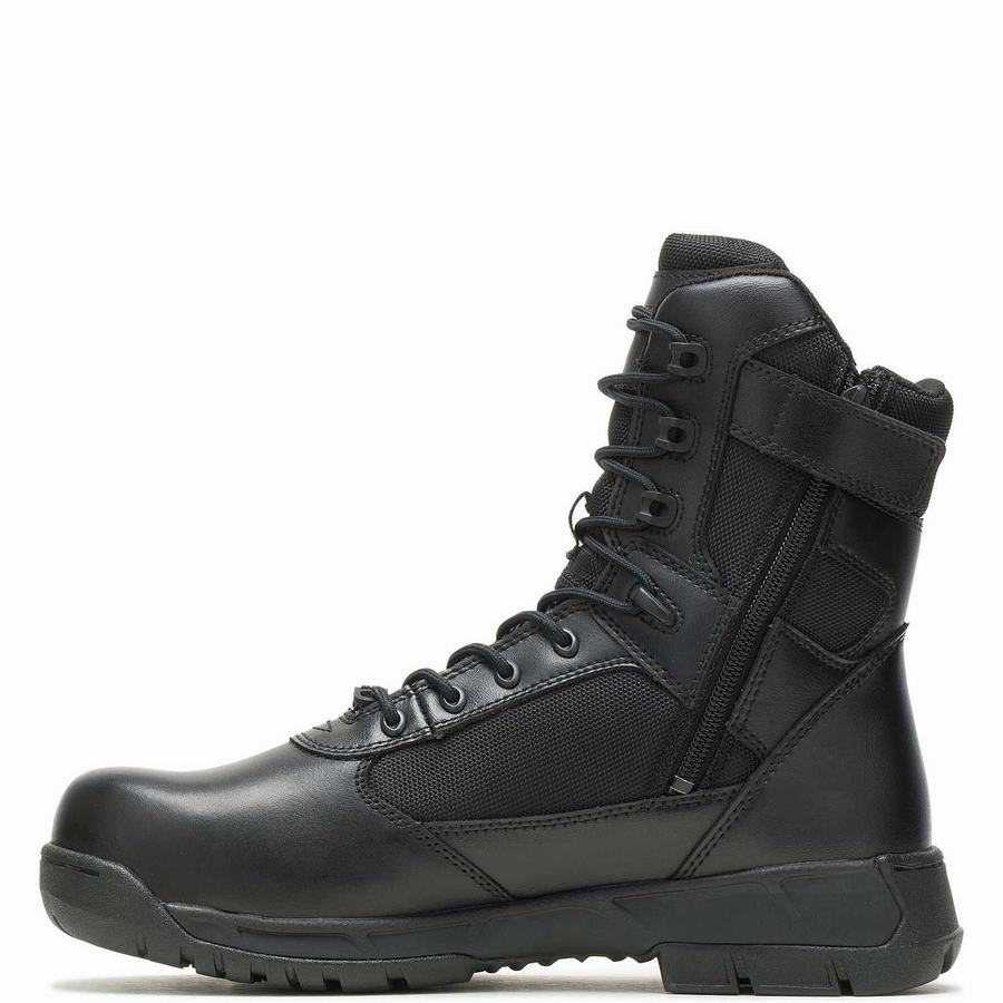 Black Wolverine Tactical Sport 2 Tall Side Zip DRYGuard ™ Composite ToeEH Women Work Boots | MLD7519AO
