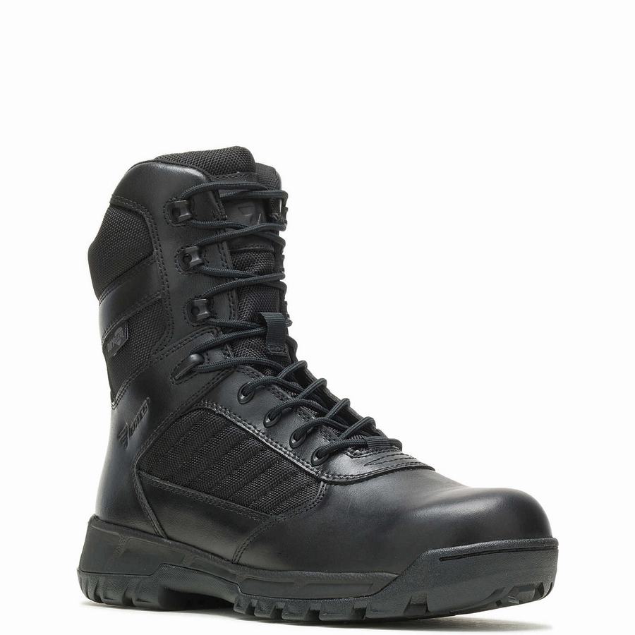 Black Wolverine Tactical Sport 2 Tall Side Zip DRYGuard Women Work Boots | LFN4469QY