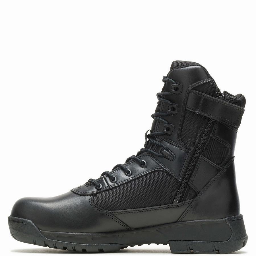 Black Wolverine Tactical Sport 2 Tall Side Zip DRYGuard Women Work Boots | LFN4469QY