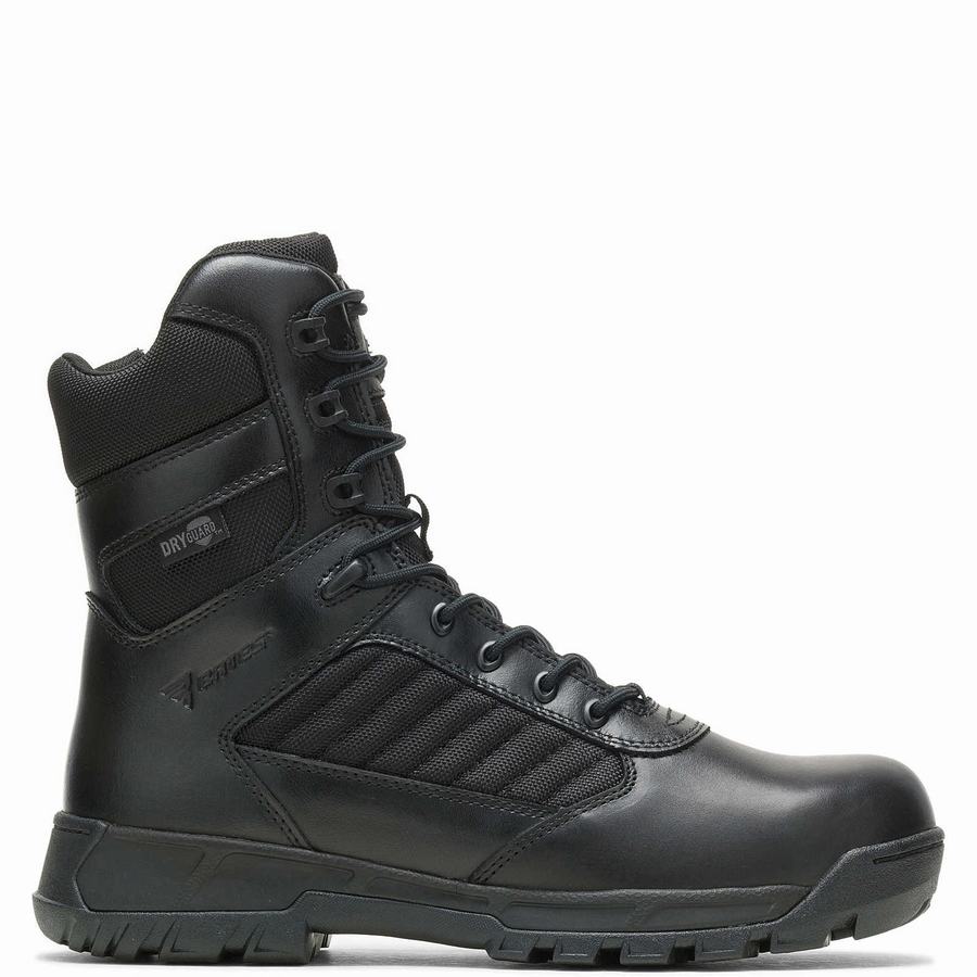 Black Wolverine Tactical Sport 2 Tall Side Zip DRYGuard Women Work Boots | LFN4469QY