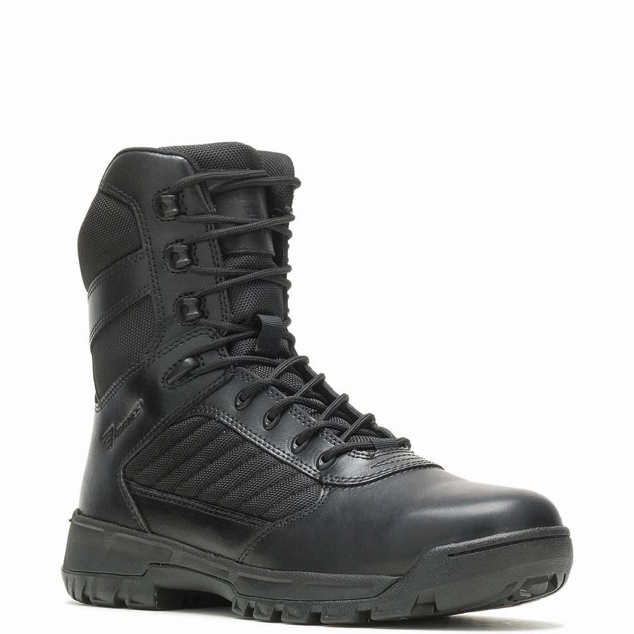 Black Wolverine Tactical Sport 2 Tall Side Zip Women Work Boots | KSI7327CK