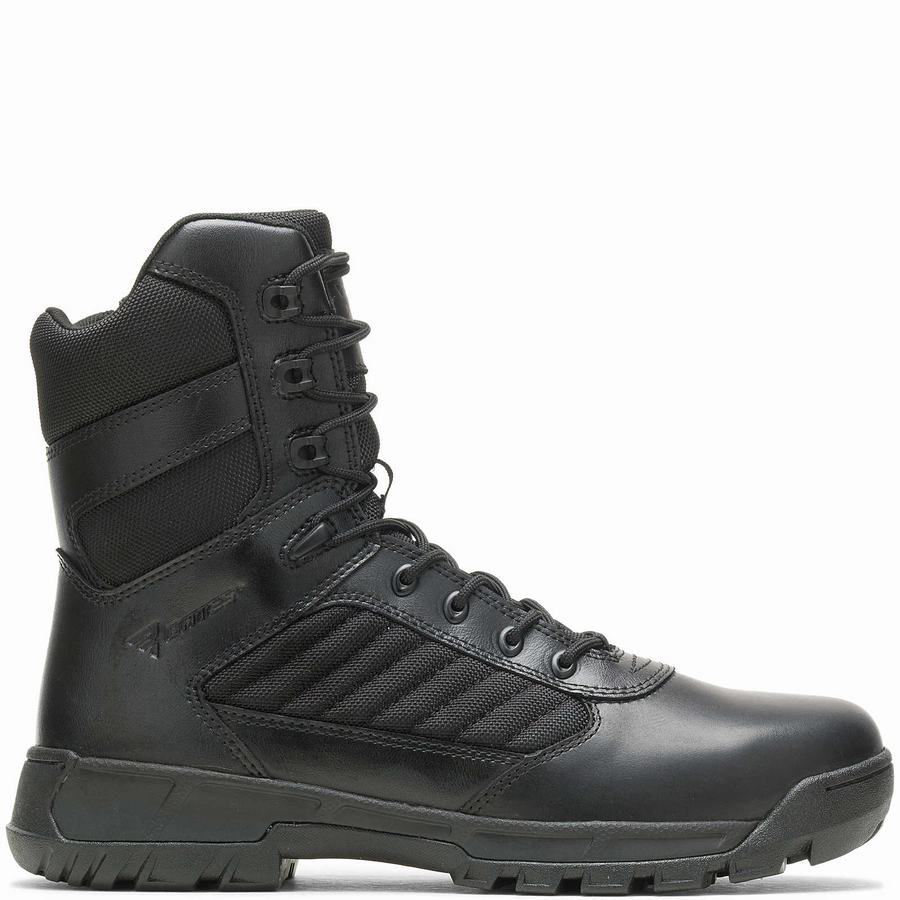 Black Wolverine Tactical Sport 2 Tall Side Zip Women Work Boots | KSI7327CK