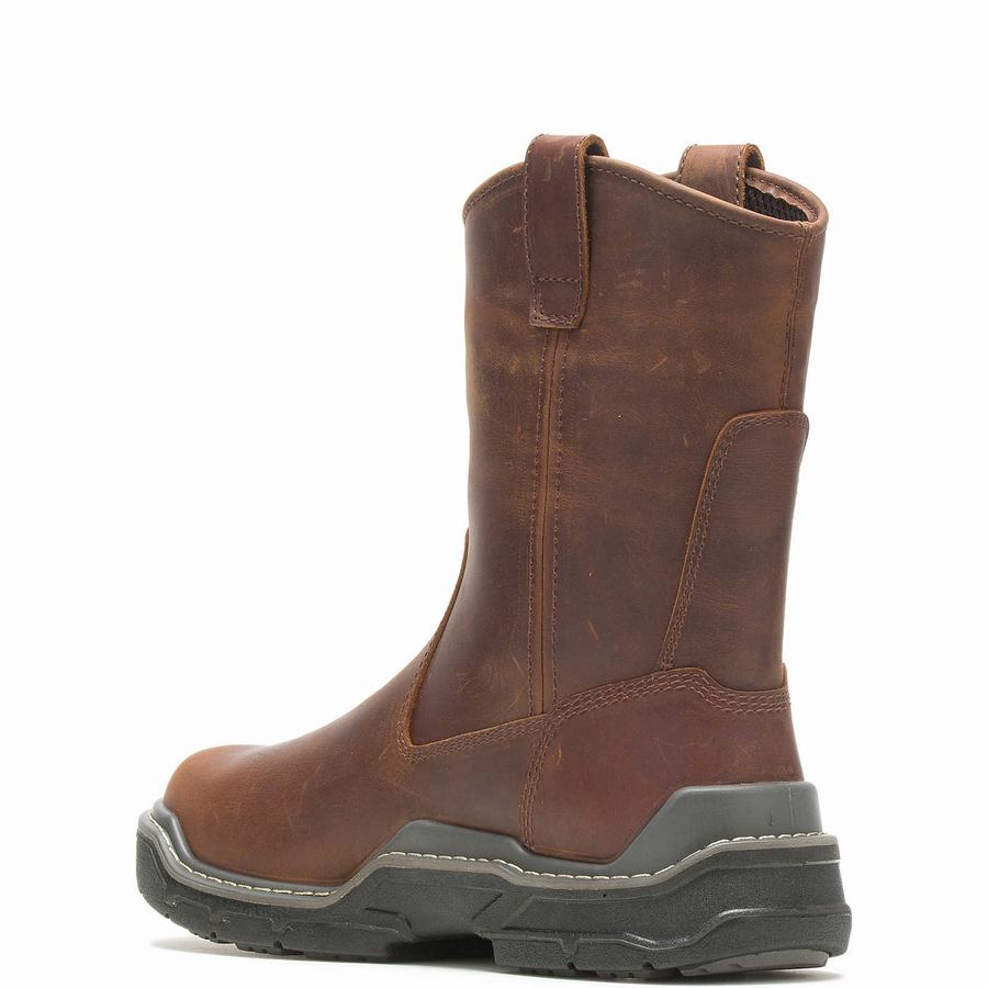 Brown Wolverine Raider DuraShocks® Waterproof CarbonMAX® Wellington Men Boots | ITQ8613AF