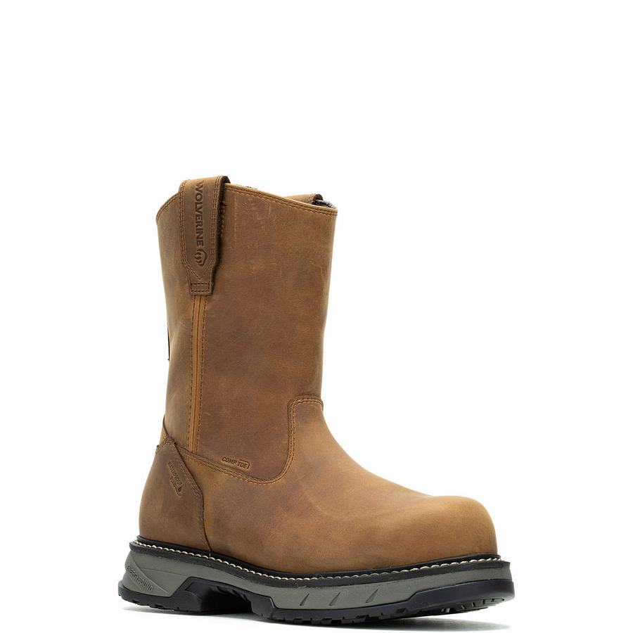 Brown Wolverine ReForce EnergyBound™ CarbonMax® Wellington Men Boots | SXW9421TU