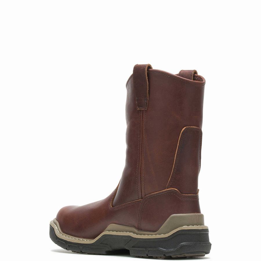 Red Brown Wolverine Raider DuraShocks® CarbonMAX® Wellington Men Boots | HWX4042WQ