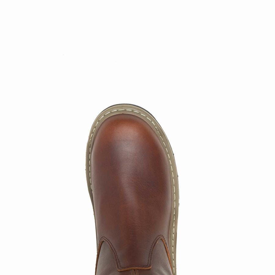 Red Brown Wolverine Raider DuraShocks® CarbonMAX® Wellington Men Boots | HWX4042WQ